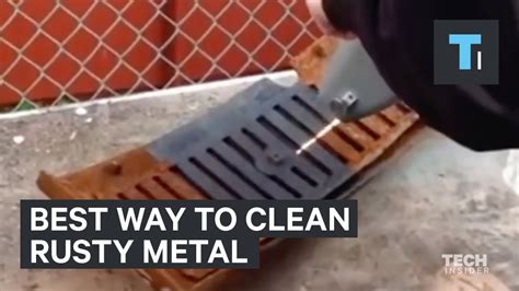 how to clean metal lunch box|best way to clean antique metal.